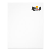 Crime Scene Map with Police and Body Outline Personalized Letterhead