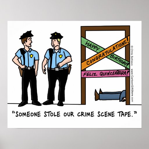Crime Scene Poster Zazzle