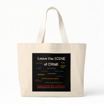 Crime Scene Tote bags