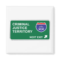 Criminal Justice Next Exit magnets