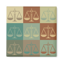 Criminal Justice Pop Art Magnet