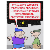 criminal witness protection program flyers
