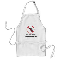 Criminals Love Gun Free Zones aprons by bizarretees Criminals Love Gun Free Zones aprons