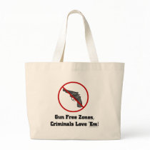 Criminals Love Gun Free Zones bags by bizarretees Criminals Love Gun Free Zones bags