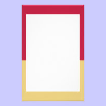 Crimson and Gold Border Stationery stationery