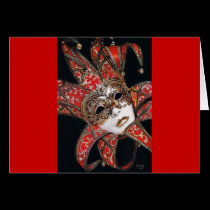 Crimson Carnivale Mask cards