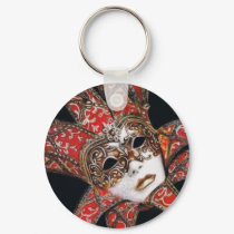 Crimson Carnivale Mask keychains