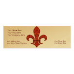 Crimson Garden Fleur de lis Business Cards
