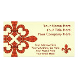 Crimson Garden Fleur de lis Photo Greeting Card