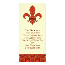 Crimson Garden Fleur de lis rack cards