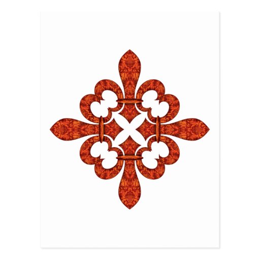 Crimson Garden Fleur Postcard
