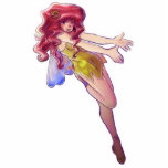 Crimson Hair Fairy Acrylic Cut Outs