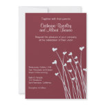 Crimson Heart Fields Wedding Invite