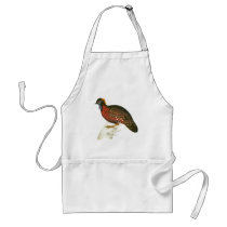 Crimson Horned Pheasant Apron