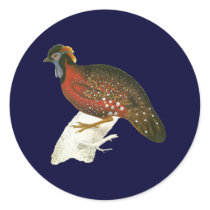 Crimson Horned Pheasant Sticker