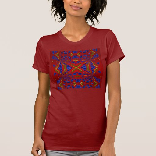 Crimson Kaleidoscope Tunnel T-shirt