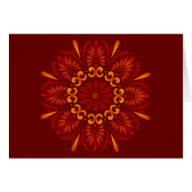 Crimson Mandala Notecard
