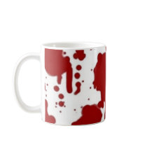 Crimson on White mugs by crimsonskye79 Crimson on White mugs