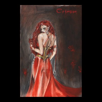 Crimson - Poster by adorna