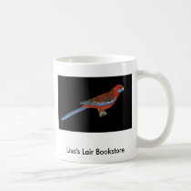 Crimson Rosella - Platycerus elegans mugs by LisasLair Crimson Rosella - Platycerus elegans mugs