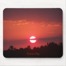Crimson Sky Mouse Pads