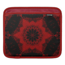 Crimson vintage Damask Designer - iPad sleeve