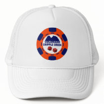 CRIPPLE COLORADO POKER CHIP TRUCKER HAT