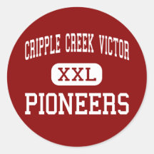 Cripple Creek Victor - Pioneers - Cripple Creek Round Stickers