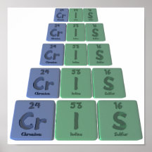 Cris as Chromium Iodine Sulfur Posters