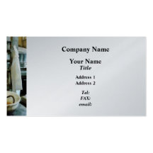 Crisol y capa del laboratorio - platino tarjeta de visita