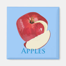 Crisp Red Apple Fridge Magnet