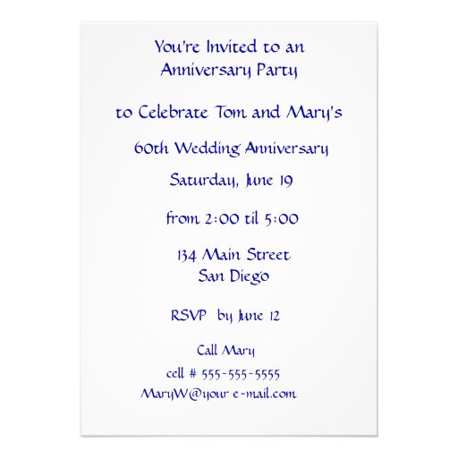 Crisp White Orchids Anniversary Party 60 Invites