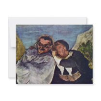Crispin And Scapin By Daumier Honoré Custom Announcements