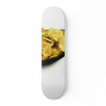 Crisps In The Bowl On The White Background Skate Board