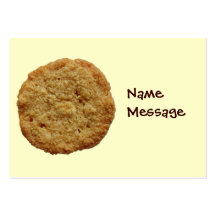 Crispy Baked Cookie Bookmark Name Tag Card Business Card