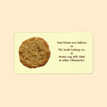 Crispy Baked Cookie Name Gift Tag Bookplate Personalized Address Labels