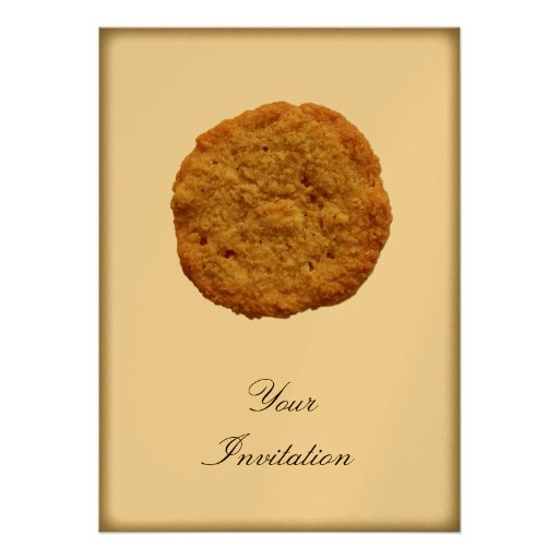 Crispy Baked Cookie Party Event Custom Announcements