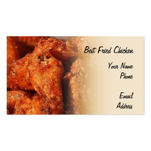 Crispy Fried Chicken Business Card Zazzle
