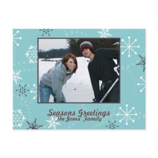 Crispy Snowflakes postcard