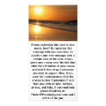 Crispy Sun Reflection at Sunset Personalized Photo Card