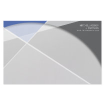 Criss Cross * Gray + Blue Business Stationery by color_therapy Criss Cross * Gray + Blue Business Stationery