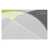 Criss Cross * Gray + Green Business Stationery by color_therapy Criss Cross * Gray + Green Business Stationery