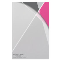 Criss Cross * Gray + Pink Business Stationery by color_therapy Criss Cross * Gray + Pink Business Stationery
