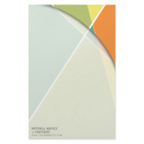 Criss Cross * Green + Orange Business Stationery by color_therapy Criss Cross * Green + Orange Business Stationery