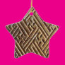 Criss Cross Metal Christmas Tree Ornaments