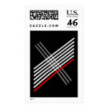 Criss Cross Postage Stamp