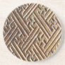 Criss-Crossed  Metal Beverage Coasters