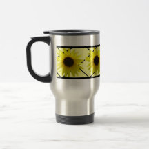 Crisscross Sunflower Travel Mug
