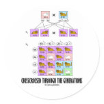 Crisscrossed Through The Generations (Cat Punnett) Sticker
