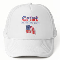 Crist Patriotic American Flag 2010 Elections Hat